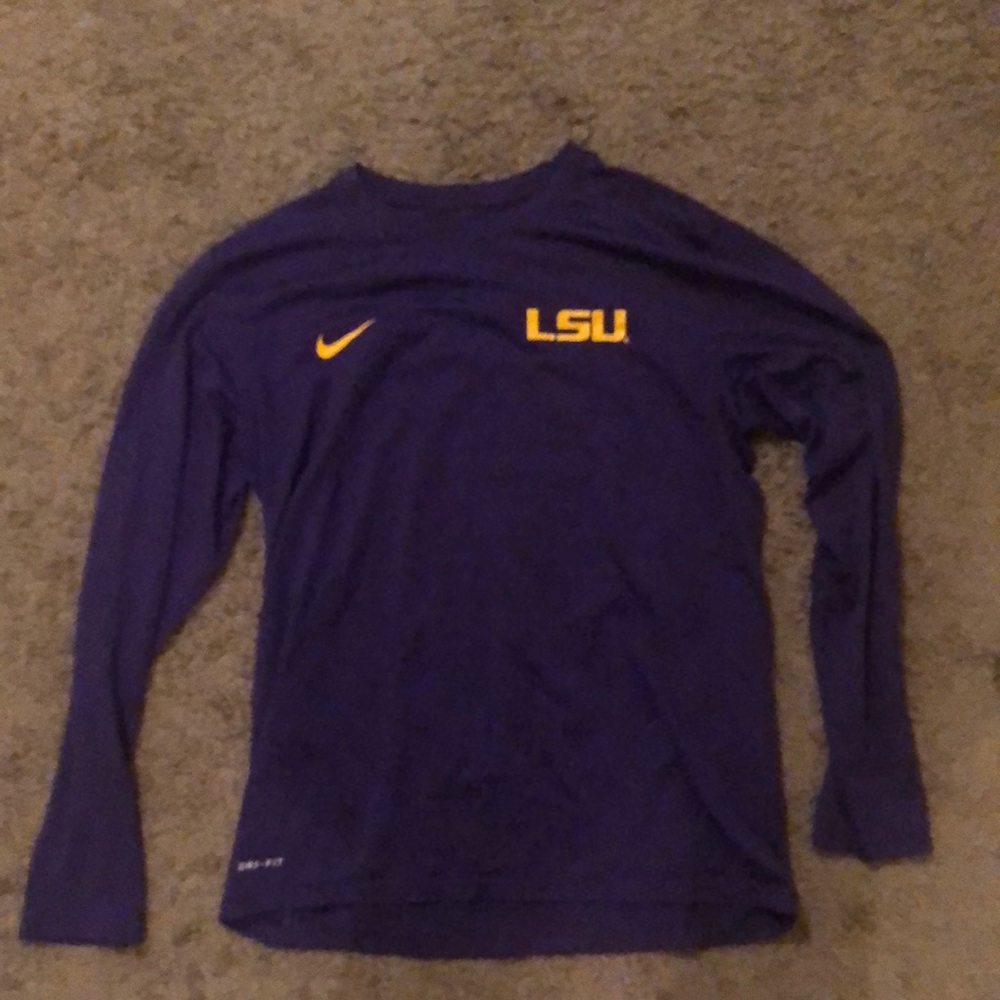 LSU purple Nike long sleeve athletic tee #nike #lsu #wonen